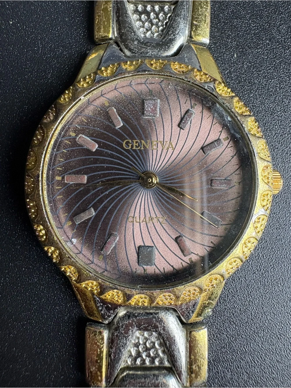 Geneva Two-Tone Women’s Watch‎ - Pink Dial